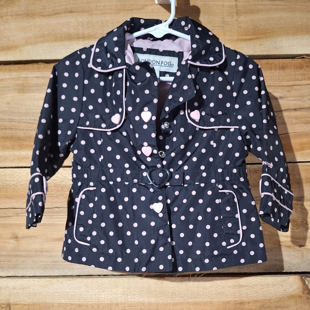 London Fog Kids Polka Dot Jacket